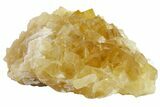 Lustrous Yellow Calcite Crystal Cluster - Fluorescent! #163229-1